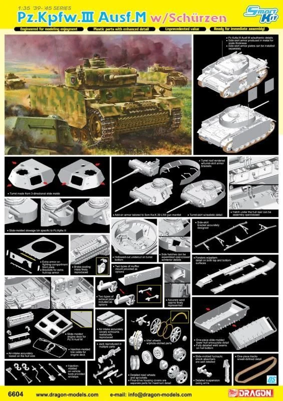 Pz.III Ausf.M Tank Model with Smoke Dispensers