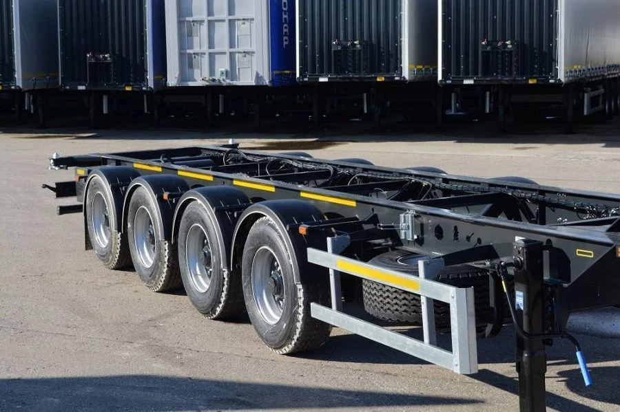 Container Semi-Trailer PPC 877725 (Modification 877725) with Tonar 9042 Axles