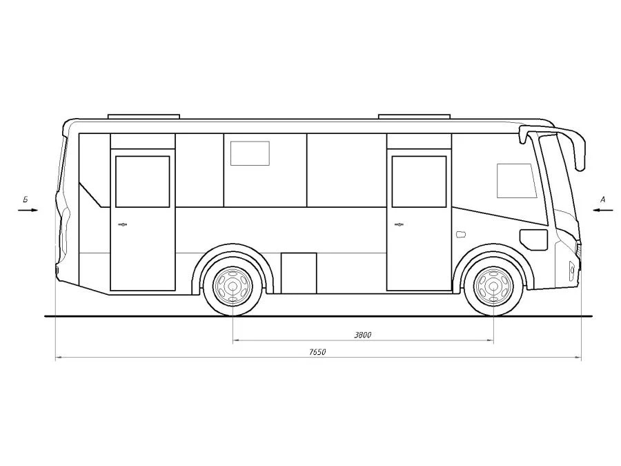 Mobile Social Utility Complex M3044-30 (Base Vehicle PAZ-3204 "Vector NEXT")