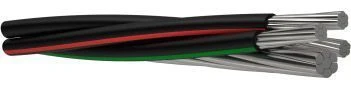 Self-supporting insulated wire for overhead power lines up to 0.6/1 kV