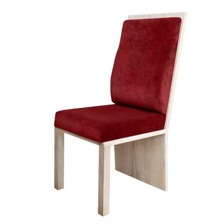 Wooden Frame Chair with Soft Back and Seat - Quadra Model