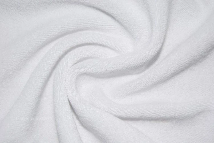 Terry Knit Fabric Bleached 100% Cotton