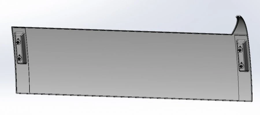 Left False Bulkhead for Tram Cars - 71-411.10-03.21.060