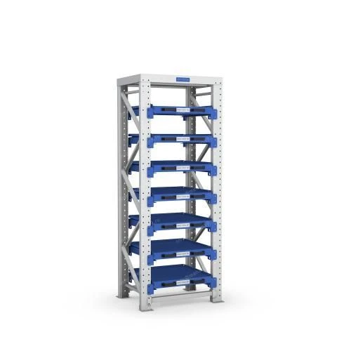 Storage Rack with Sliding Platforms Series 1682