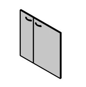 Wooden Doors for Mini-Kitchen - "Work" Furniture Set