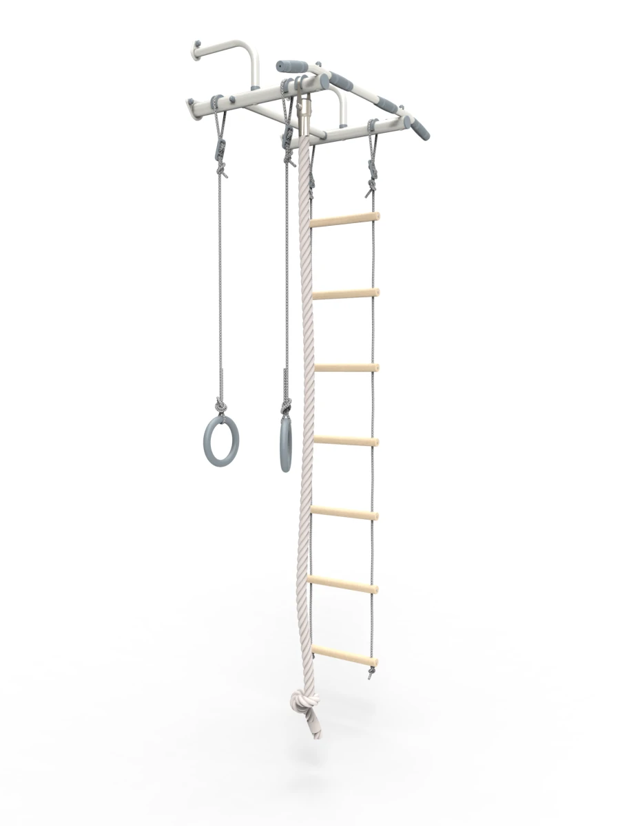 Adjustable Children's Swedish Wall "Junior" with Height-Adjustable Pull-Up Bar