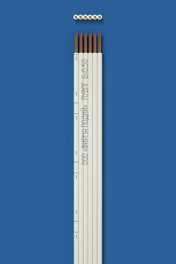 Flat Installation Wire PUVPG 6x0.50