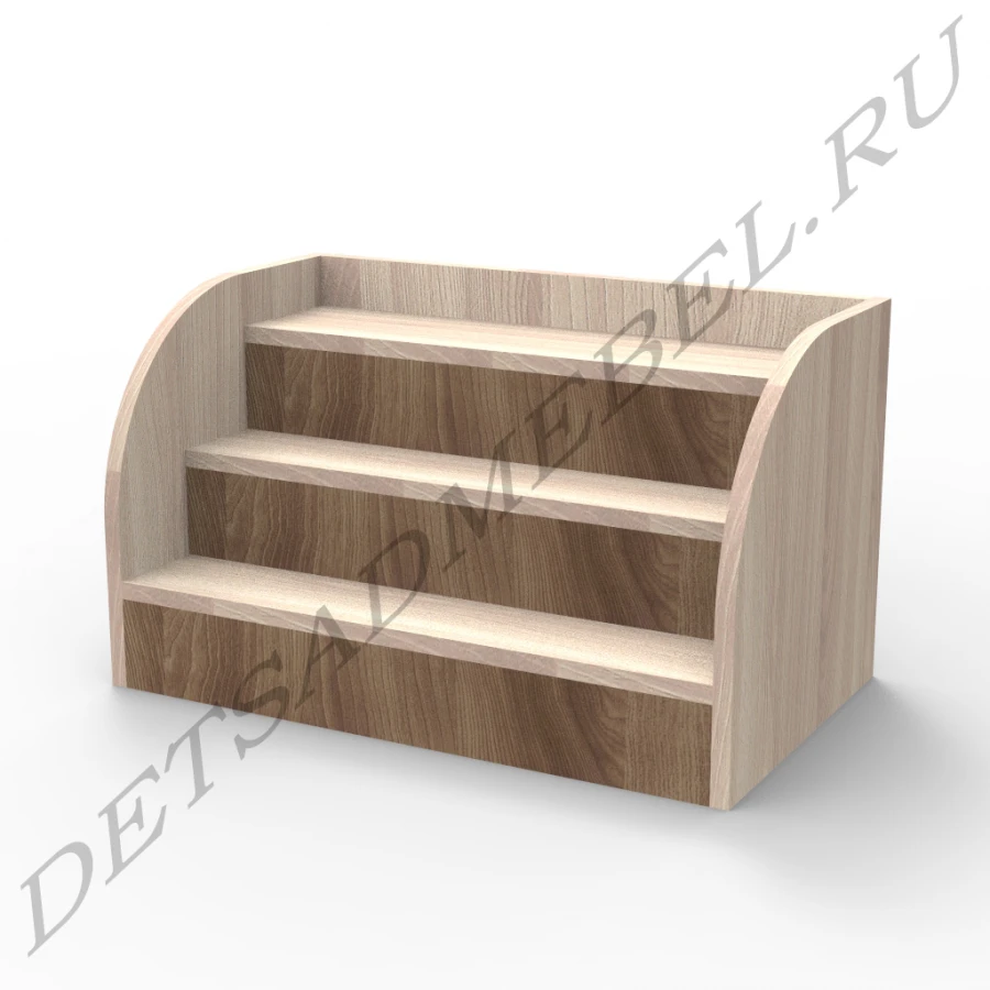 Craft Display Shelf with Three Steps