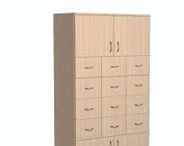 Wooden Filing Cabinet for Document Storage