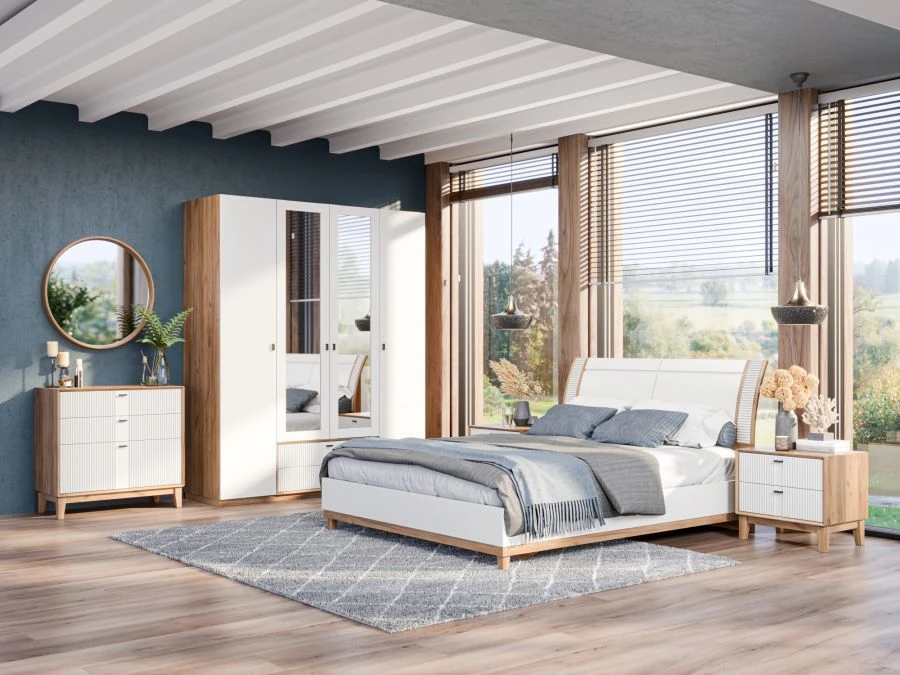 Two-Door Wardrobe with Mirror Bari LD.698190.000