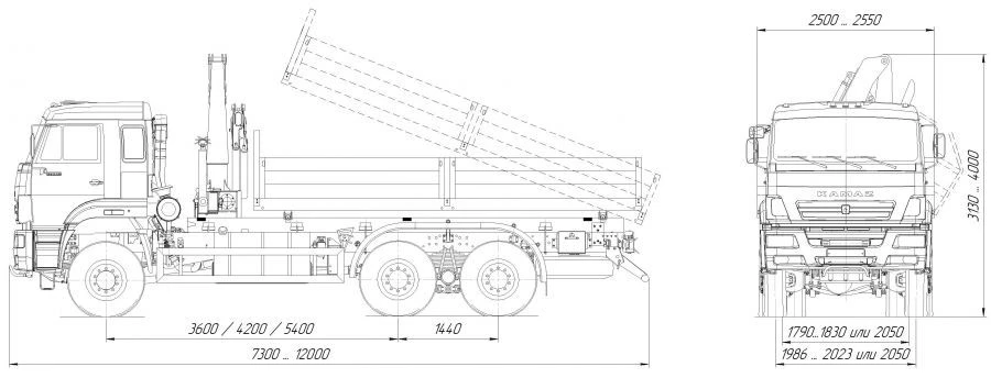 Diesel Dump Truck 57525N for Heavy Loads over 20 Tons