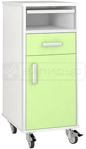 Medical Bedside Cabinet with Pull-Out Table TPB-2K