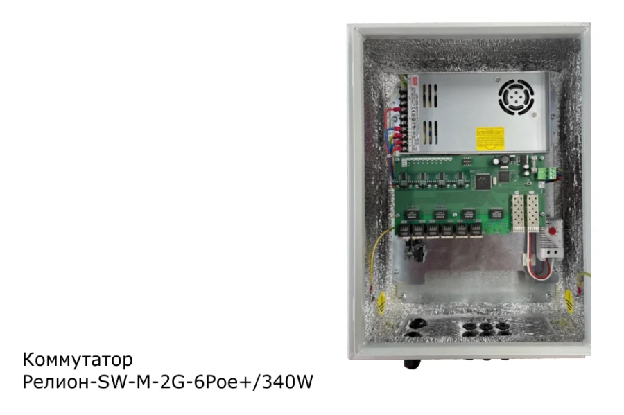 Industrial Managed Switch Relion-SW-M-2G-6Poe+/340W