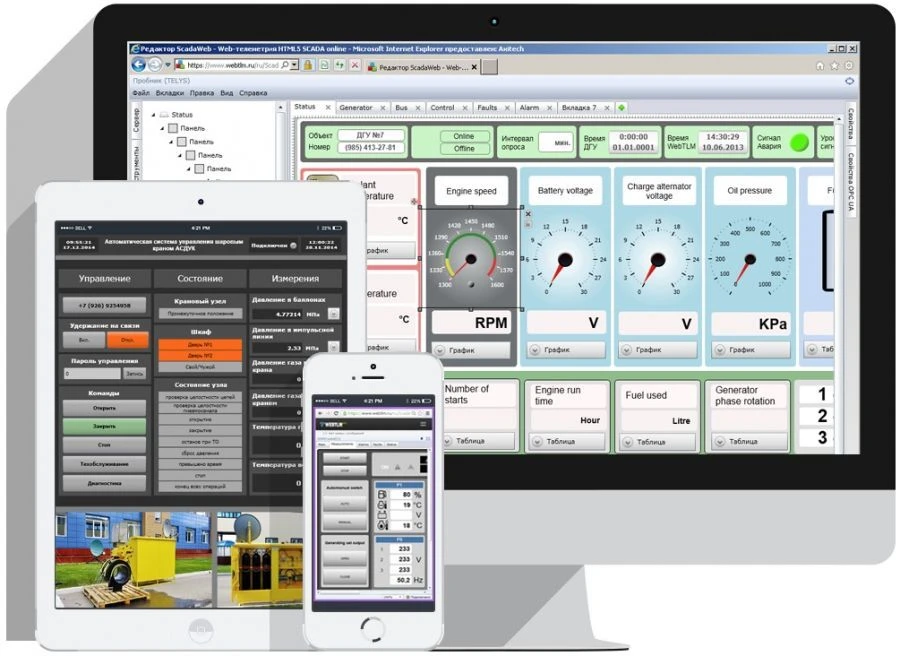 Web Telemetry Platform for Remote Monitoring and Control