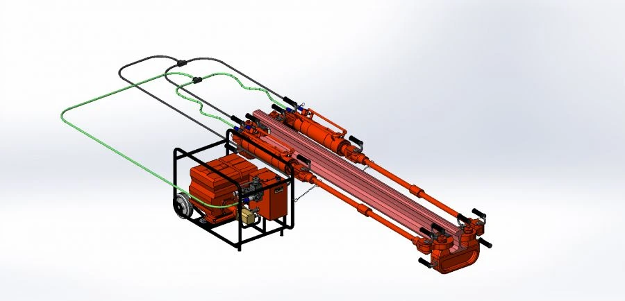 Rail Tensioner D700 with Universal Hydraulic Station