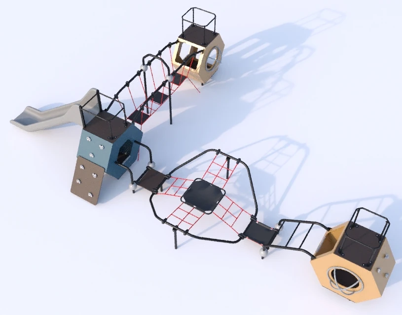 Children's Play Complex for Thematic Games - Model 115.82.10