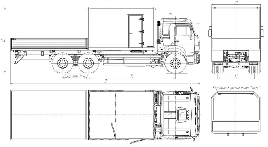 重型危险货物运输卡车8751P1, 8751P4