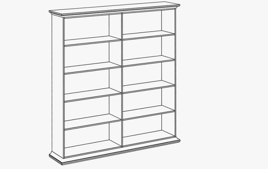 Library Shelf for Efficient Book Storage