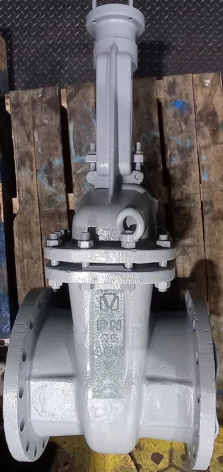 Steel Wedge Gate Valve with Extendable Stem for Drive PN 2.5 MPa DN 400