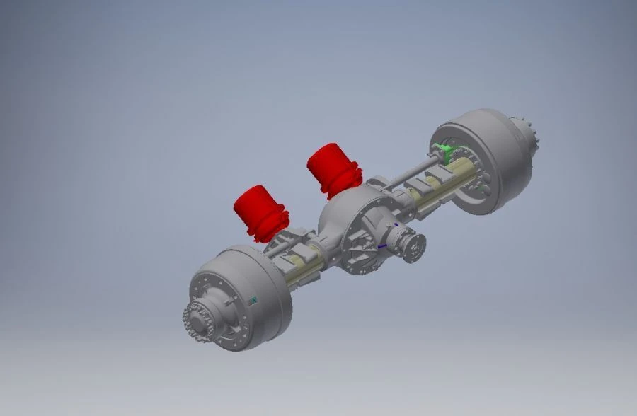 Rear Axle with Cam Brakes 231.2400012-20.18 E