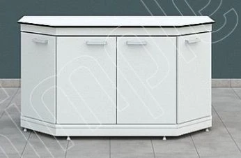 Durable Gray Metal Frame End Table with Adjustable Legs