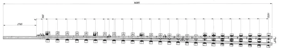R65 Type Rail with Switch Blade, Model 1/11 (Project 53103.02.000/-01)