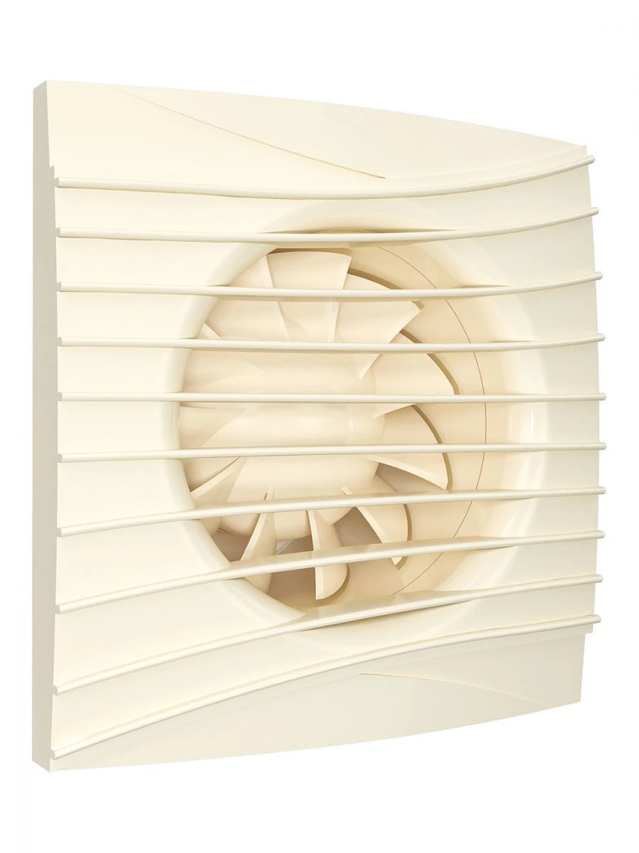 Silent 4C Ivory Axial Ventilator with Backdraft Damper