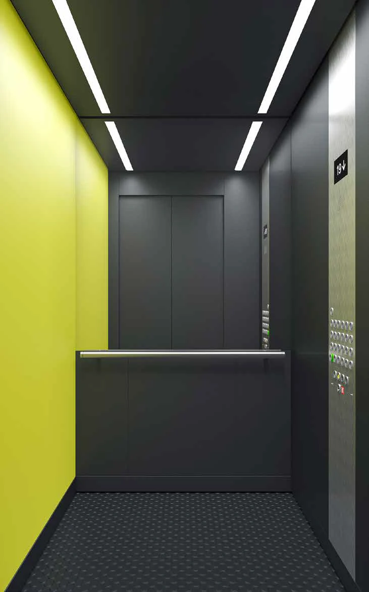 Electric Passenger Lift 630 kg, 1.75 m/s, EI60, Machine Room-less