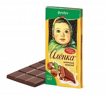 Шоколад Алёнка с фундуком 90г