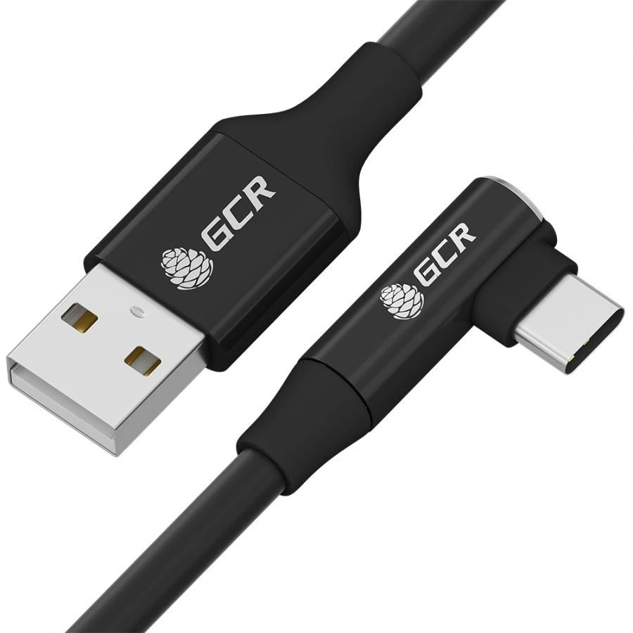 Type-C Fast Charging Cable with Angled Connector, Model GCR-UC35