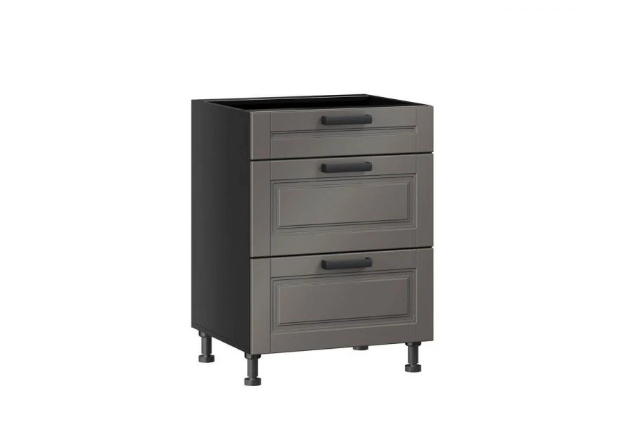 Kitchen Cabinet Front Set with 3 Drawers 600mm - Mokka LD.274190.000