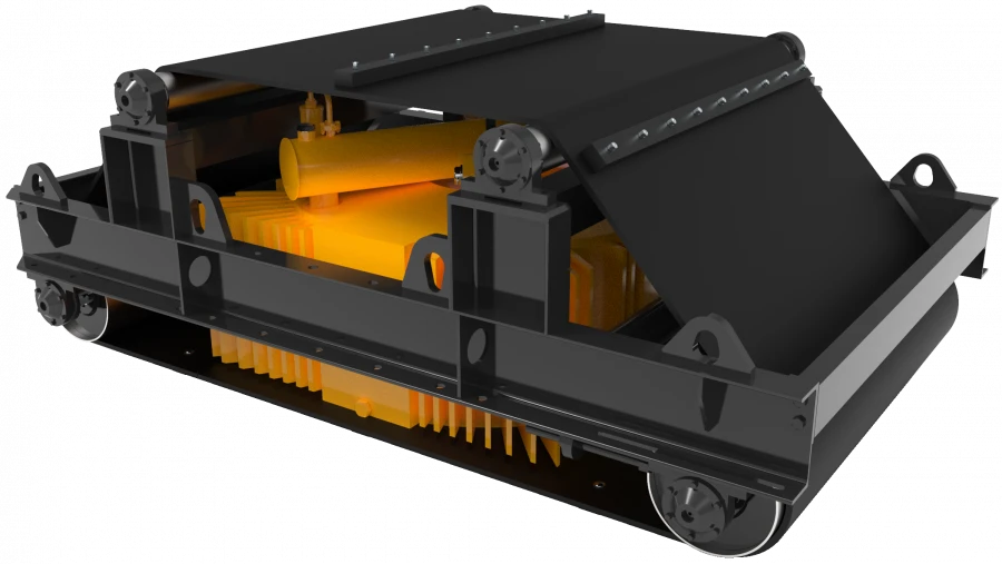 Self-Dumping Electromagnetic Iron Separator DJS-100-G-L-U1 with Oil Cooling