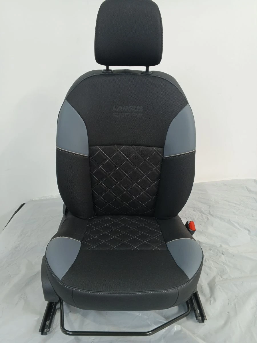 Grey Heated Seat Set for Lada Largus RF90 E2 5-Seater Phase 2