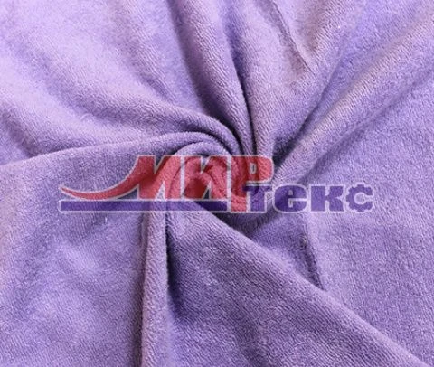 Plush Mixed Knit Fabric (Cotton 80%, Polyester 20%) for Garment Sewing