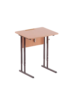 Adjustable Single Student Desk with Height and Tilt Features, Type 2
