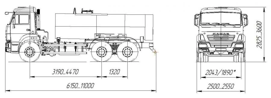 Specialized Tank Truck for Food Liquids AC-65115