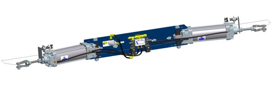 Pneumatic Door Actuator for Vehicles 40N3R63/116T1B138