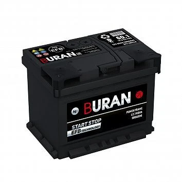 Lead-Acid Starter Battery for Internal Combustion Engines 12V BURAN EFB