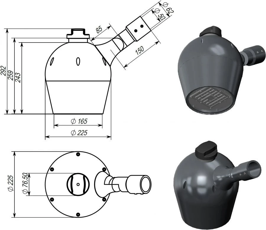 Architectural Decorative Spotlight - 20W NEMA ICL Model Spot-10.1-AF