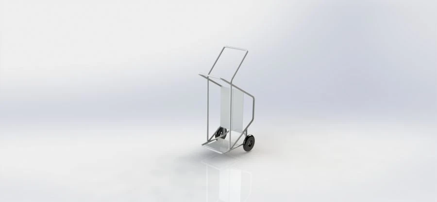Customizable Metal Utility Cart for Various Applications