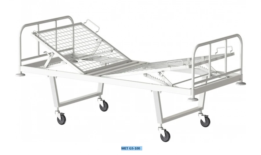 Functional Medical Bed with Adjustable Head and Foot Sections, MET GS-100