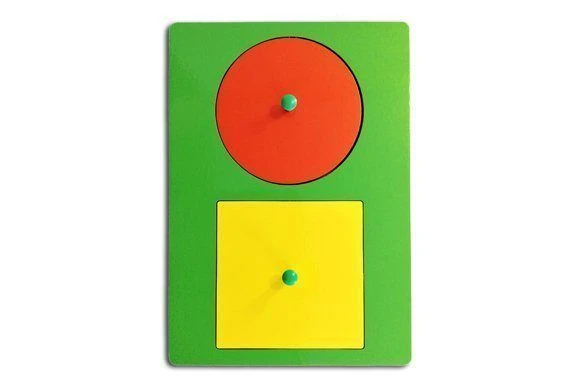 Secret Shapes Game - Frog and Fish (Circle-Square)