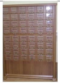 Classic Series Catalog Cabinet with 40 Drawers