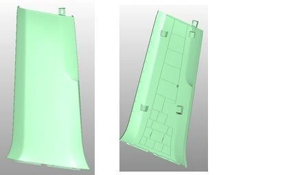 Lower Column Trim Assembly Black Left for VW Polo/Skoda Rapid