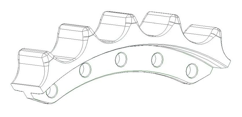 Replacement Gear Sector for T-30 Bulldozer Running Systems 3006-19-14