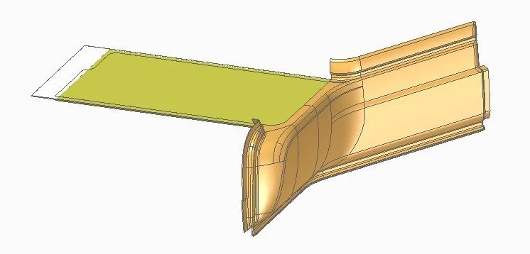 Rear Podium Cladding with Panel for Liaz 529220 - 529222-5107110