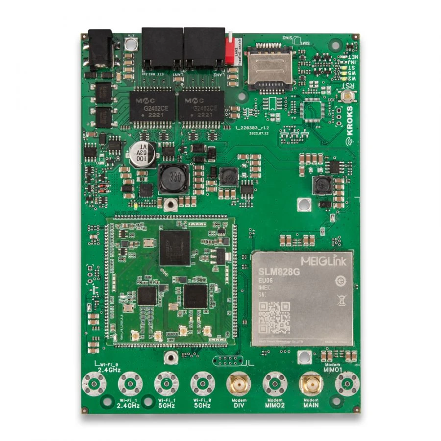 Kroks Rt-Brd m6-G Gigabit Router with LTE Cat.6 Modem for Waterproof Box