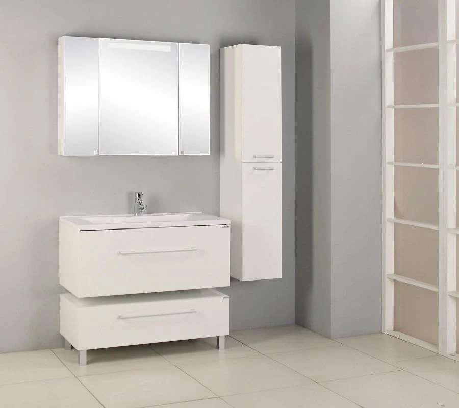 Aquaton Madrid 100M White Vanity Cabinet 1A126901MA0101