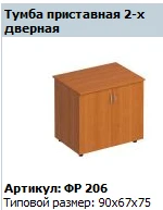 Formula" 2-Door Side Cabinet Model FR 206