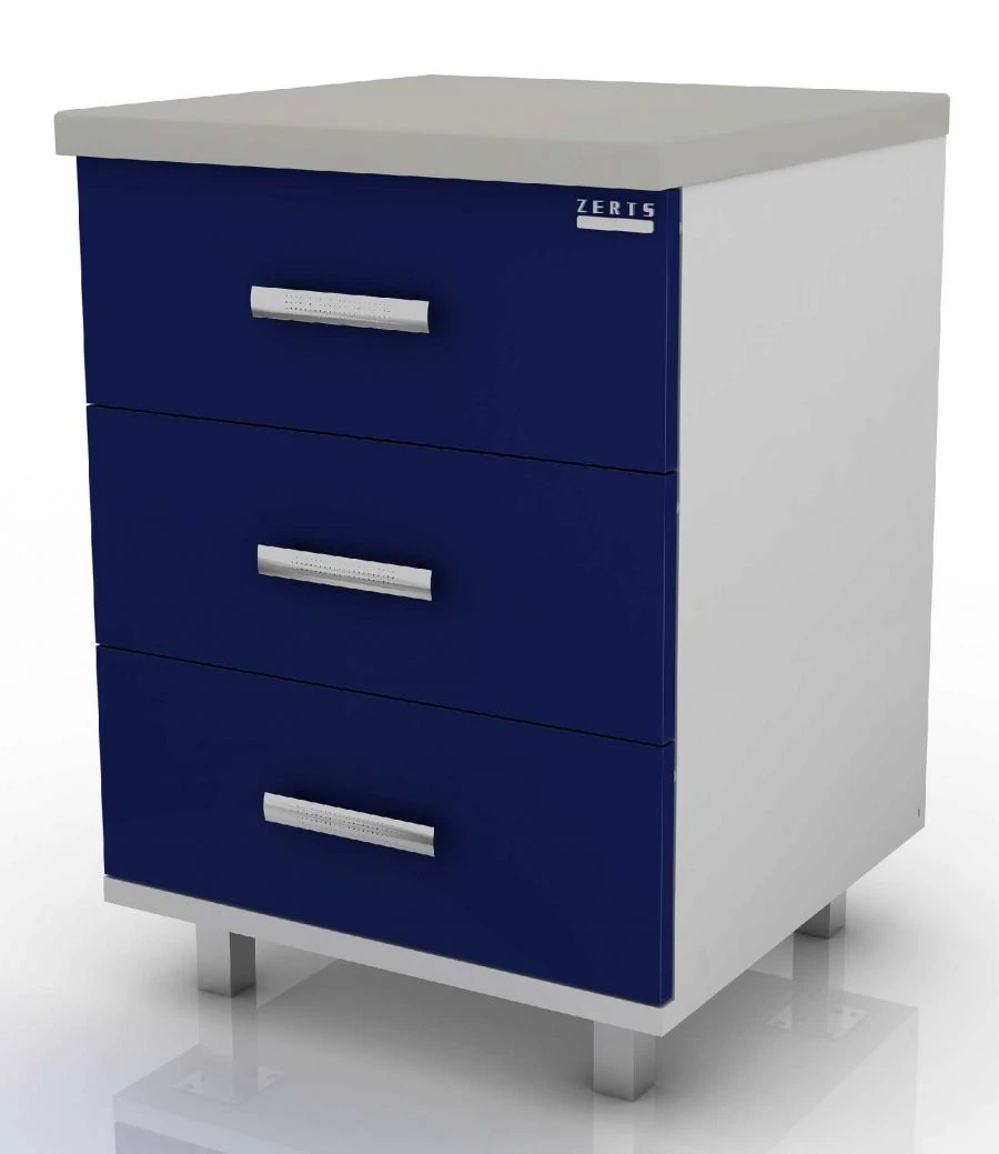 Medical Storage Module with 3 Drawers, Model 102-001-3